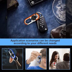 Porte-clés de voiture en métal de qualité supérieure, robuste, en acier inoxydable, anti-perte, clip pour clés de voiture, cadeaux élégants pour hommes, RTS - Product Image 5