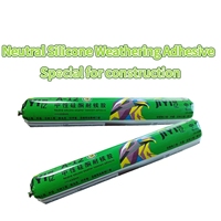 Scellant adhésif en silicone imperméable résistant aux intempéries pour murs extérieurs, salle de bain, colle souple structurelle neutre