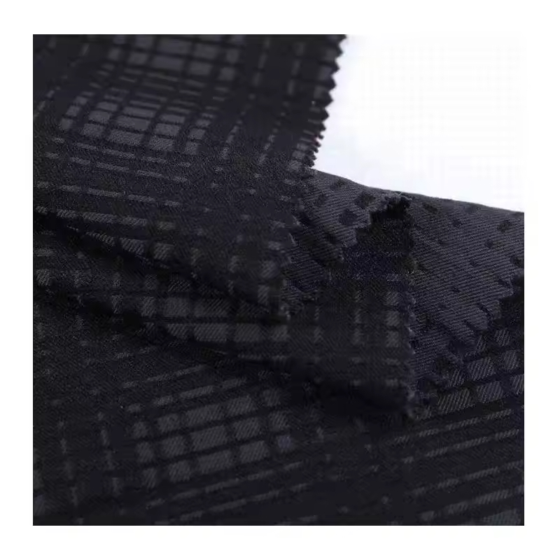 10s R/N/SP 260GSM однотонный краситель искусственный нейлон спандекс Женская ткань в серую стрейчевую полоску клетчатая ткань для полосатых костюмов