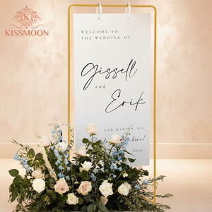 Moderno Soporte Metálico Dorado para Letreros de Bienvenida de Boda, Exhibidor de Carteles para Ceremonias, Fiestas y Decoración de <span class=keywords><strong>Entrada</strong></span> - Product Image 1