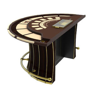 YH Luxueux Black Jack Gamble <span class=keywords><strong>Table</strong></span> Casino Mesa De Blackjack Poker <span class=keywords><strong>Table</strong></span> Avec Chips <span class=keywords><strong>Plateau</strong></span> Repose-pieds - Product Image 2