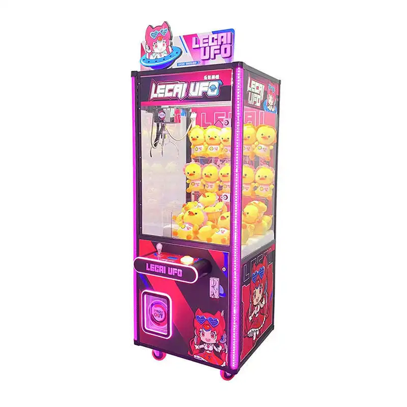 Riteng Fun House Claw Machine Juego de arcade Juguete Grúa Operado con monedas Fun Zone Tamaño completo Arcade Ufo Catcher Claw Machine