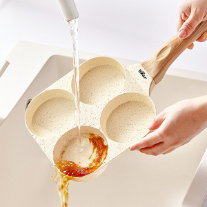 Sartén antiadherente cuadrada profunda de cuatro orificios para huevos, ideal para el desayuno - Product Image 5