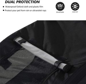 Remorque à vélo pliable 2-en-1 pour bébé et animal de compagnie avec structure de plate-forme pour les enfants à vélo - Product Image 6