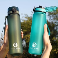 Babybean 1000ml PC Herbruikbare Lekvrije Waterfles met Tijdmarkering en Direct Drinkontwerp voor Buitenactiviteiten