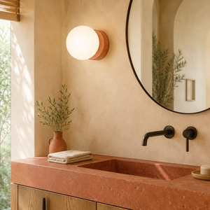 Lámpara de Pared de Travertino <span class=keywords><strong>LED</strong></span>, <span class=keywords><strong>Aplique</strong></span> de Lujo para Hotel, Villa, <span class=keywords><strong>Baño</strong></span>, Diseño Cálido Blanco para Espejo, Tocador - Product Image 1