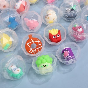 Capsule en plastique transparente de 45 mm en forme de diamant pour boîte de jouets classiques surprise pour distributeur automatique, certification ASTM pour 14 ans et plus - Product Image 3