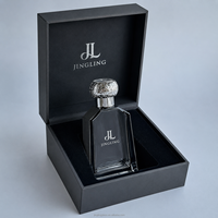 Vente en gros d'usine, flacon de parfum en verre de luxe de 100 ml, prêt à être expédié, flacon pulvérisateur vide avec boîte d'emballage