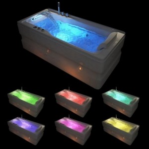 Baignoire tourbillon autoportante <span class=keywords><strong>blanche</strong></span> durable grande conception de trempage <span class=keywords><strong>frais</strong></span> Application d'hôtel pierre certifiée Cupc à bas prix - Product Image 2