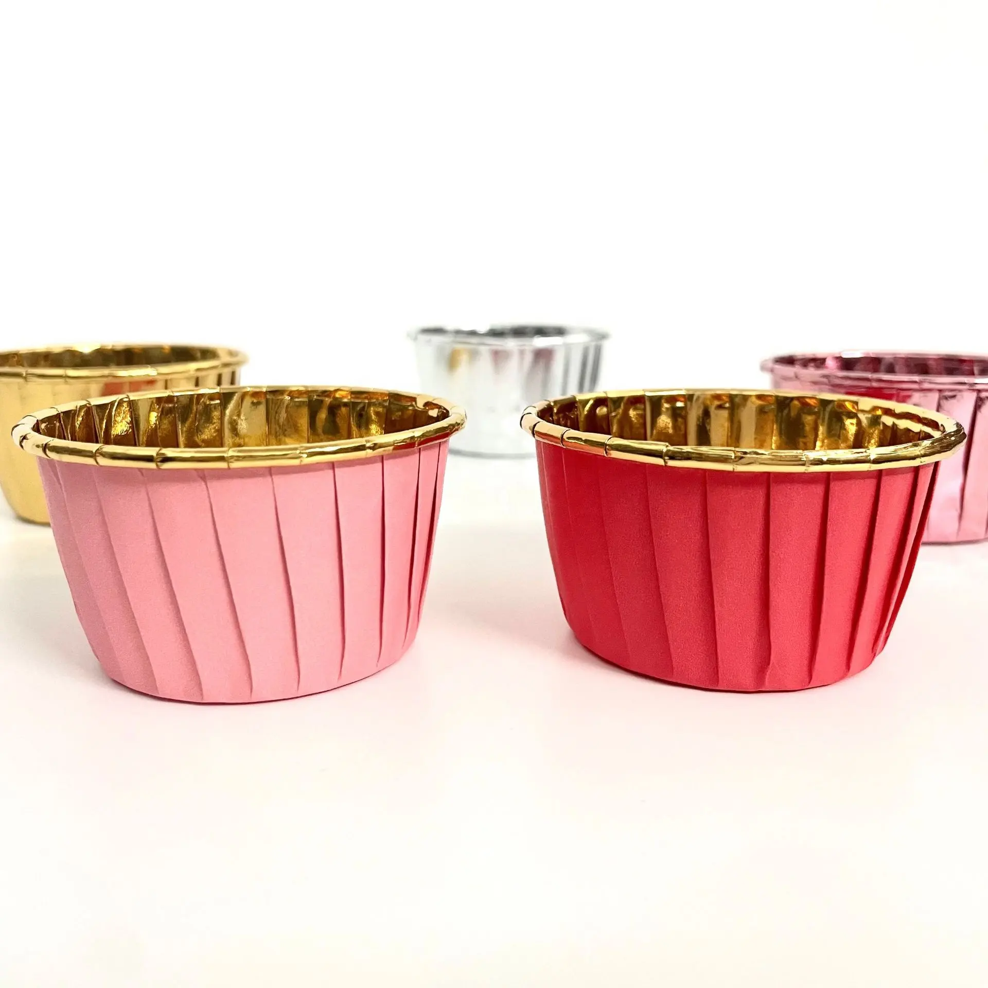 Cake baking aluminum foil insulation cup, dessert chocolate Cupcake packaging paper bowl Wholesale Food Grade Disposable Cup