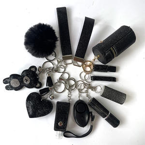 Set Portachiavi per <span class=keywords><strong>Autodifesa</strong></span> da Donna con Strass Luccicanti, Kit di Strumenti per la Difesa <span class=keywords><strong>Personale</strong></span> per Ragazze - Product Image 1