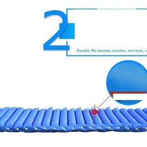 Matelas anti-escarres à air, individuel, ondulé, en PVC bleu, épaisseur 6 cm, pour usage domestique et soins aux personnes âgées - Product Image 2