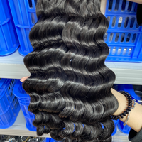 100% ¡Gran Oferta! Paquetes de Cabello Humano Ondulado Suelto Super Doble Trama, Completo de Raíz a Punta, Cabello Virgen para Tejer con Doble Trama