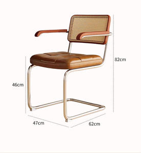 Sedia da Pranzo in Stile <span class=keywords><strong>Antico</strong></span> Medioevale in Acciaio, Retrò e Anticata, con Braccioli e Schienale Smontabili, per Caffè, Casa e Soggiorno - Product Image 6