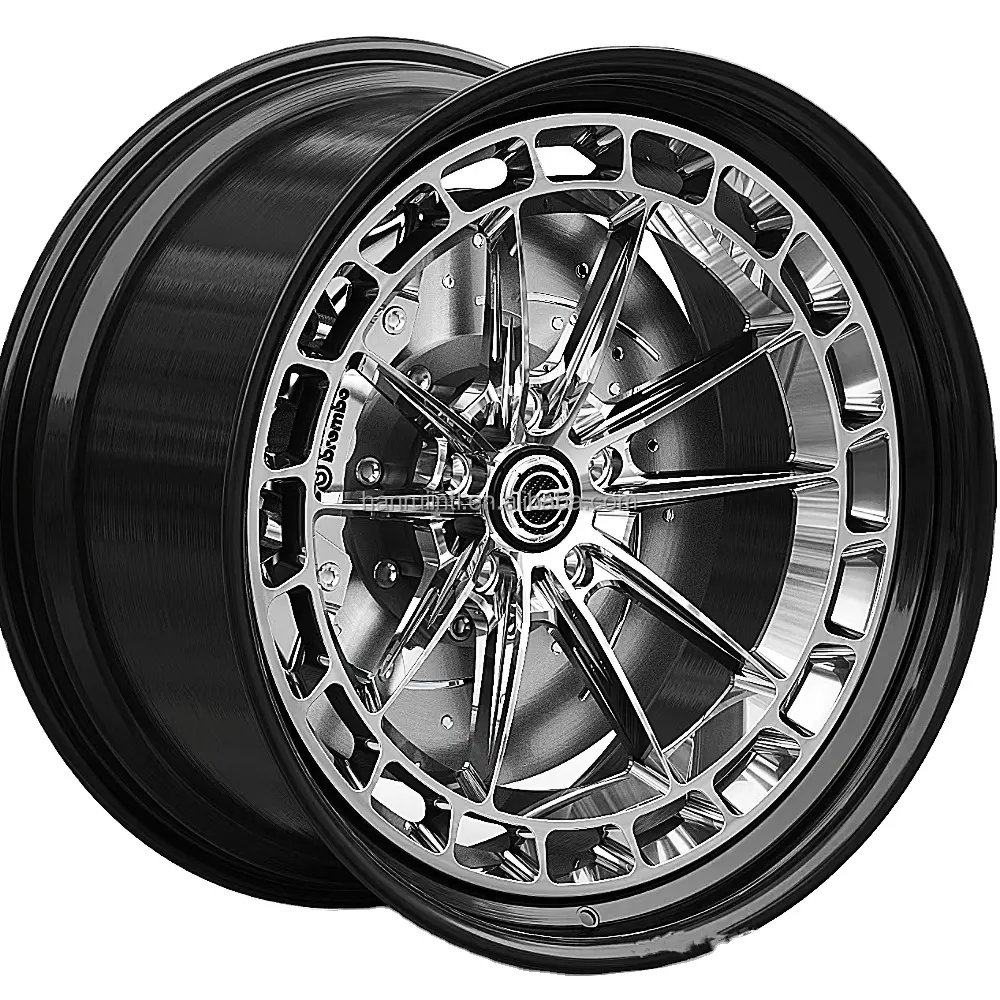 Chrome silver passenger car deep concave wheels 20 21 22 inch 5X112 5X114.3 5X120 for racing cars