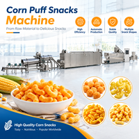 Machines de transformation de snacks soufflés industriels, équipement de production de bâtonnets de maïs et de boules de fromage pour la fabrication de snacks commerciaux