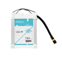 OKCELL 12S 44.4V 16AH Batterie Li-Ion ternaire BMS AS150U Plug Garantie 1 an pour Drones agricoles Protection des plantes Longue durée de vie