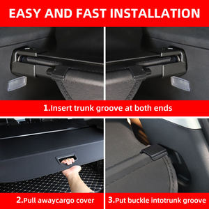 Copertura Retrattile di Sicurezza per Bagagliaio Auto, Accessorio Interno per <span class=keywords><strong>Porsche</strong></span> Cayenne 2010-2017 - Product Image 4