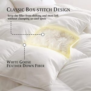Edredón de Lujo con <span class=keywords><strong>Relleno</strong></span> de Plumas y Plumón de Ganso de Calidad Hotelera 5 Estrellas, con Costuras Dobles y Diseño Baffle Box - Product Image 5