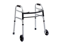 Déambulateur pliable léger en aluminium de marque fiable KJT pour équipement médical hospitalier, certifié CE, capacité 100 kg, 8 niveaux