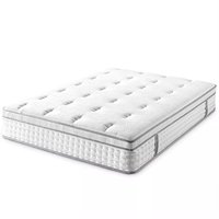 Matelas hybride à ressorts Bonnel/Pocket avec mousse à mémoire de forme, latex naturel, mousse orthopédique, garantie 20 ans, matelas compressé