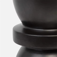 Silhouette structurelle géométrique Table d'appoint verte Pour le salon, Table d'appoint sablier, table basse