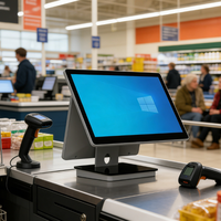 Многофункциональный планшетный POS-терминал (кассовый аппарат) на Windows 11/10 с процессором Intel i5, Bluetooth 5.2/Wi-Fi 6 и опцией приема наличных