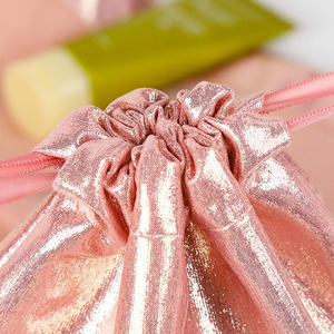 Kosmetiktatamaleta de maquillaje katı renk Sequins İpli cep takı çantası seyahat Glitter makyaj kozmetik düzenleyici - Product Image 5