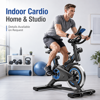 Vélo de spinning commercial silencieux à transmission par courroie pour salle de sport, club et domicile