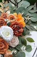 Lot de 2 guirlandes de fleurs artificielles pour panneaux de bienvenue de mariage, décorations florales, fleurs pour arche de mariage pour cérémonie de mariage