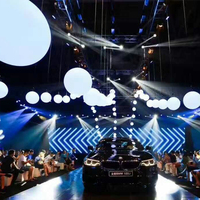 Boule cinétique LED DMX RGB pour spectacle de scène, système cinétique à commande DMX, boule LED RGB élévatrice DMX