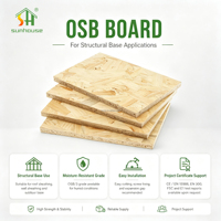 Panneau de bardage OSB en bois composite, facile à découper, fixation par vis pour toiture, terrasse, mur, base et projets de construction