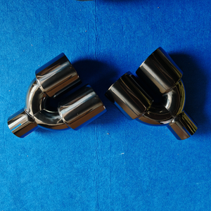 Embout d'échappement en titane noir en acier inoxydable de 3,5 pouces, forme en Y, double tuyau, embout de silencieux universel pour voiture, modification de performance - Product Image 3