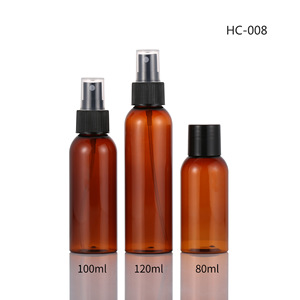 ขวดพลาสติกสีน้ำตาลสำหรับสัตว์เลี้ยง 100 มล. ทรงกระบอก ฝาเกลียว บรรจุภัณฑ์เครื่องสำอาง - Product Image 4