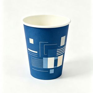 Vasos y Tazones de Papel Kraft de Pared Simple Desechables Ecológicos con Logotipo Personalizado Impreso en Lámina Dorada 3/4/5/8/12/16 - Product Image 1