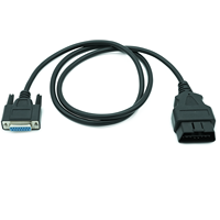 Cable Conector de Diagnóstico para Auto, 16 Pines OBDII a DB15 Hembra, Conector DB15 OBDII