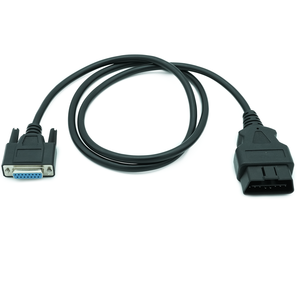16pin <span class=keywords><strong>OBDII</strong></span> để DB15 Nữ Xe công cụ chẩn đoán Cáp nối DB15 <span class=keywords><strong>OBDII</strong></span> nối - Product Image 1