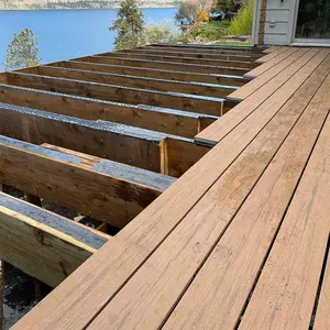 Wetter beständige Terrassen dielen Langlebiges Holz Kunststoff deck Verbund deckplatten Bodenbelag für Außen terrasse