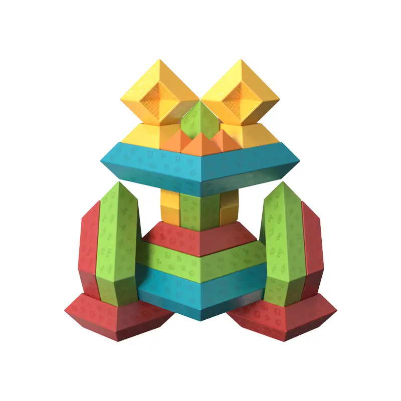 クリエイティブキッズパズルブロック想像力ロジックレインボースタッキングモンテッソーリ幼稚園その他の子供向け教育玩具
