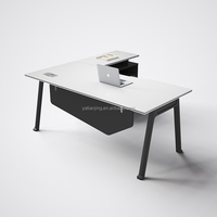 Nouveau design de PDG de luxe Bureau de direction moderne en bois mélaminé pour le mobilier de bureau Bureau de travail