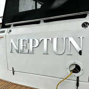 Insegna LED Personalizzabile di Lusso per Uso Marino, Resistente alla Corrosione, Nome della Barca in Acciaio Inox 3D Retroilluminato per Yacht di Lusso - Product Image 5