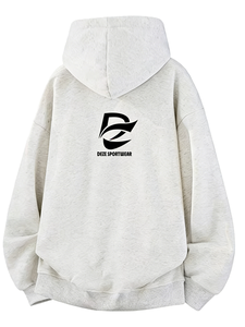 เสื้อฮู้ดผู้ชายแบบหนา น้ำหนักมาก เนื้อผ้าแข็งแรง แบรนด์แฟชั่นสำหรับคู่รัก ใส่ได้ทั้งฤดูใบไม้ร่วงและฤดูหนาว - Product Image 5