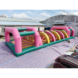 20x8m géant sauter balançoire gonflable parcours d'obstacles pour enfants et adultes en plein air team building activités stimulantes - Product Image 1