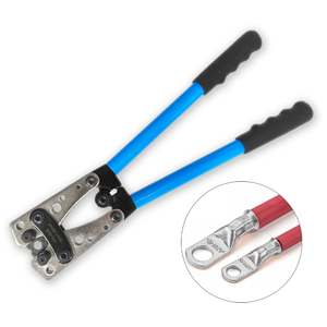 Pinza Crimpatrice HX-50B per Terminali a Forcella in Acciaio, Pinza Esagonale per Crimpatura Cavi, Kit di Utensili per Crimpatura - Product Image 1