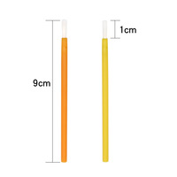 Vente en gros Yiwu 50 pièces/paquet Brosse à lèvres en nylon solide Brosse à lèvres multifonctionnelle Brosse à cosmétiques portable Style petit emballage OPP