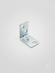 Cornière de meuble en fer 25x25x15mm, revêtement en zinc, revêtement en poudre, support d'angle métallique pour armoire en bois, étagère, cadre de table - Product Image 1