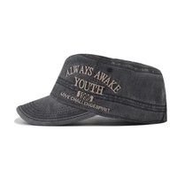 Gorra de Béisbol Deportiva de Algodón Lavado Estilo Vintage, Unisex, Diseño Casual con Letras, Hebilla Ajustable de Cobre Dorado
