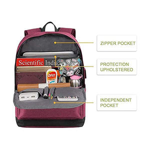 Sac à dos pour ordinateur portable personnalisé Odm Oem Factory Twinkle Men Fashion Travel College Student avec chargeur USB - Product Image 2