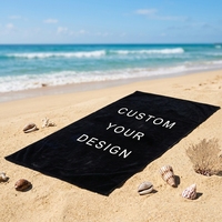 Serviette de plage en microfibre personnalisée à séchage rapide, sans sable, avec logo personnalisé, grandes serviettes de plage pour piscine et voyage