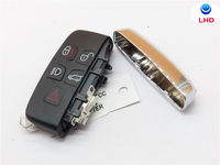 Coque de clé de voiture intelligente à 5 boutons compatible avec Land Rover Range Rover Sport Evoque Discovery 4 Jaguar Freelander XFL XE XJ